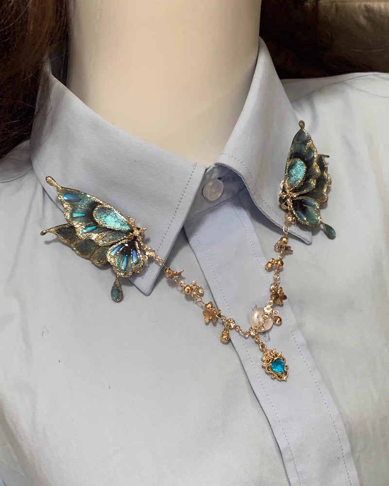 Butterfly Collar Clip