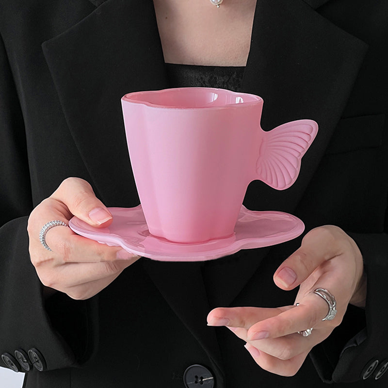 Butterfly Four-Leaf Clover Glass