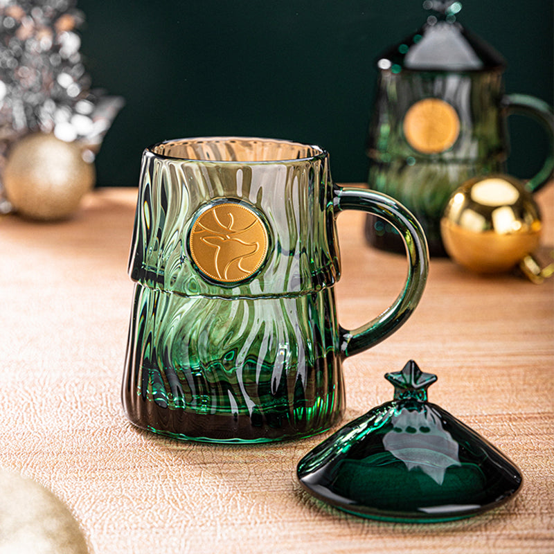 Christmas Tree Glass Cup