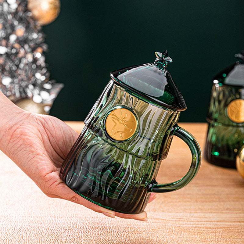 Christmas Tree Glass Cup