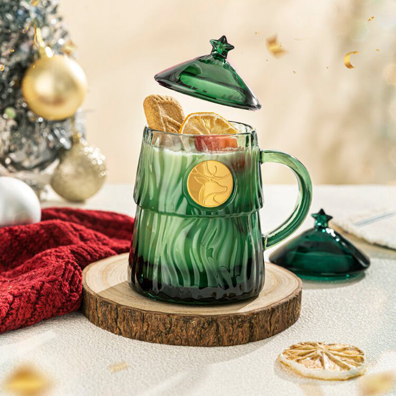 Christmas Tree Glass Cup