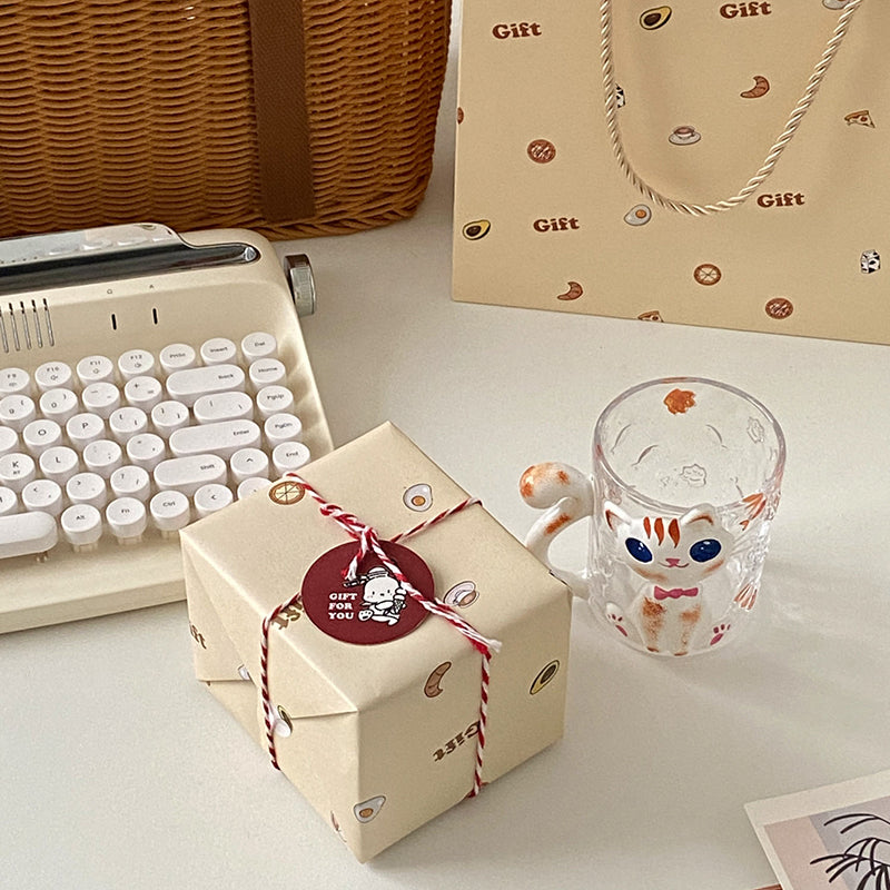 Cute Cartoon Cat Saucer Cup