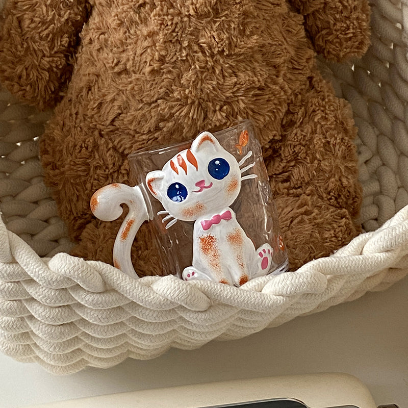 Cute Cartoon Cat Saucer Cup
