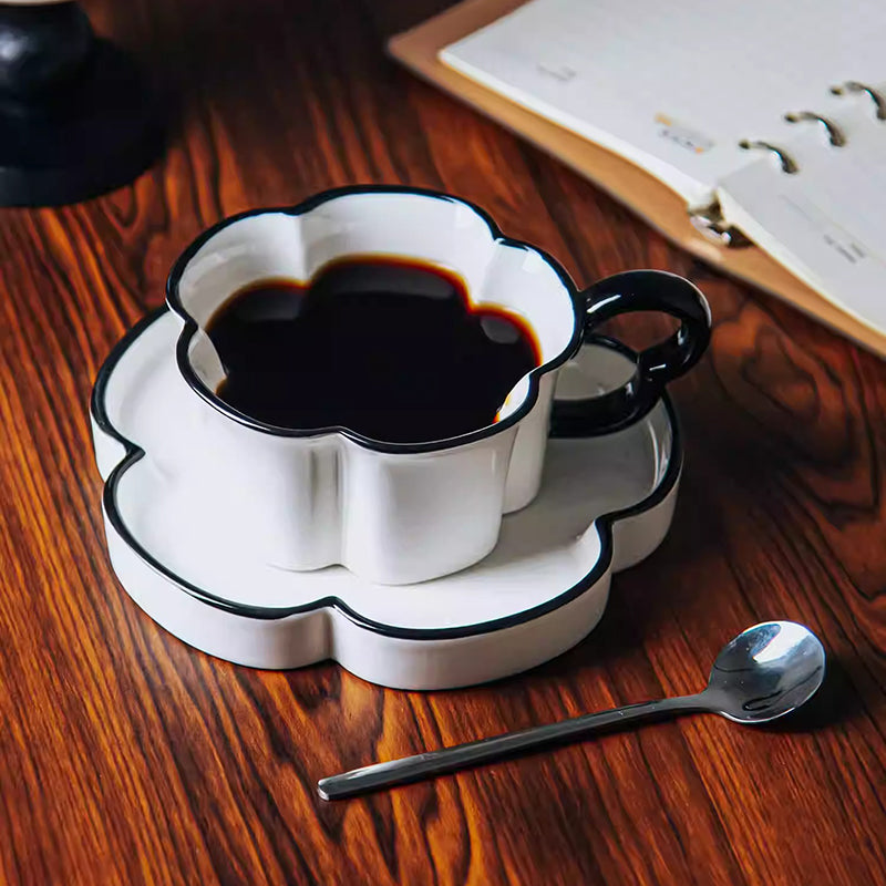 Flower Shape Ceramic Cup