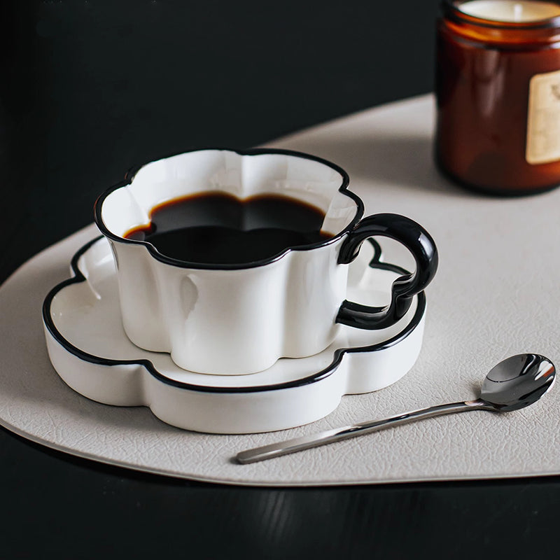 Flower Shape Ceramic Cup