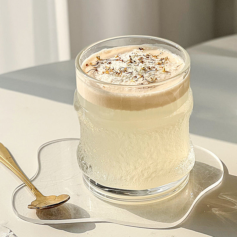 Glacier Embossed Glass Cup