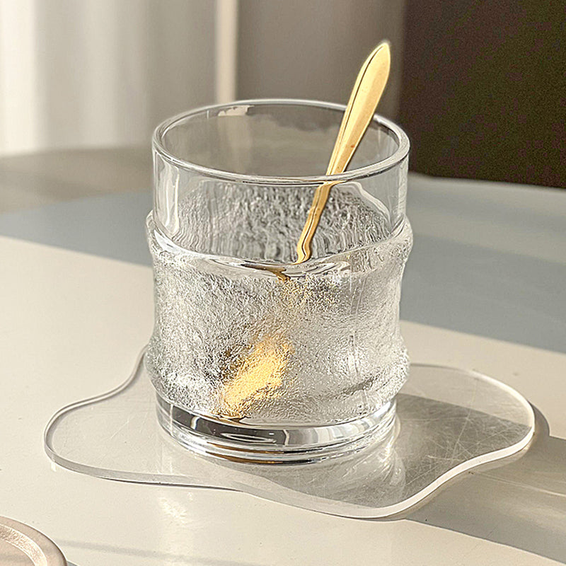 Glacier Embossed Glass Cup