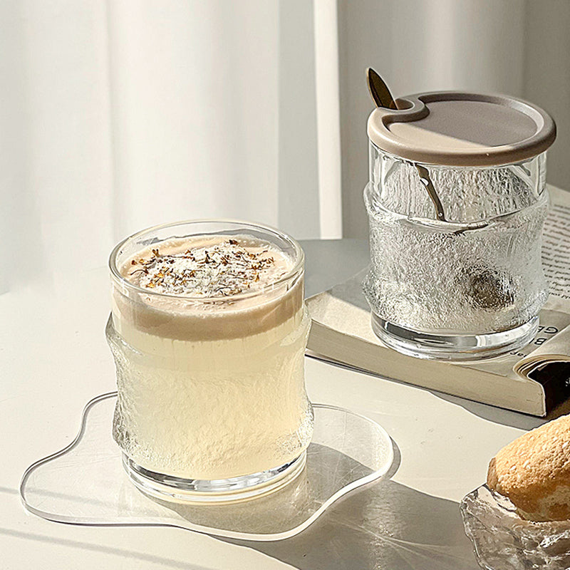 Glacier Embossed Glass Cup