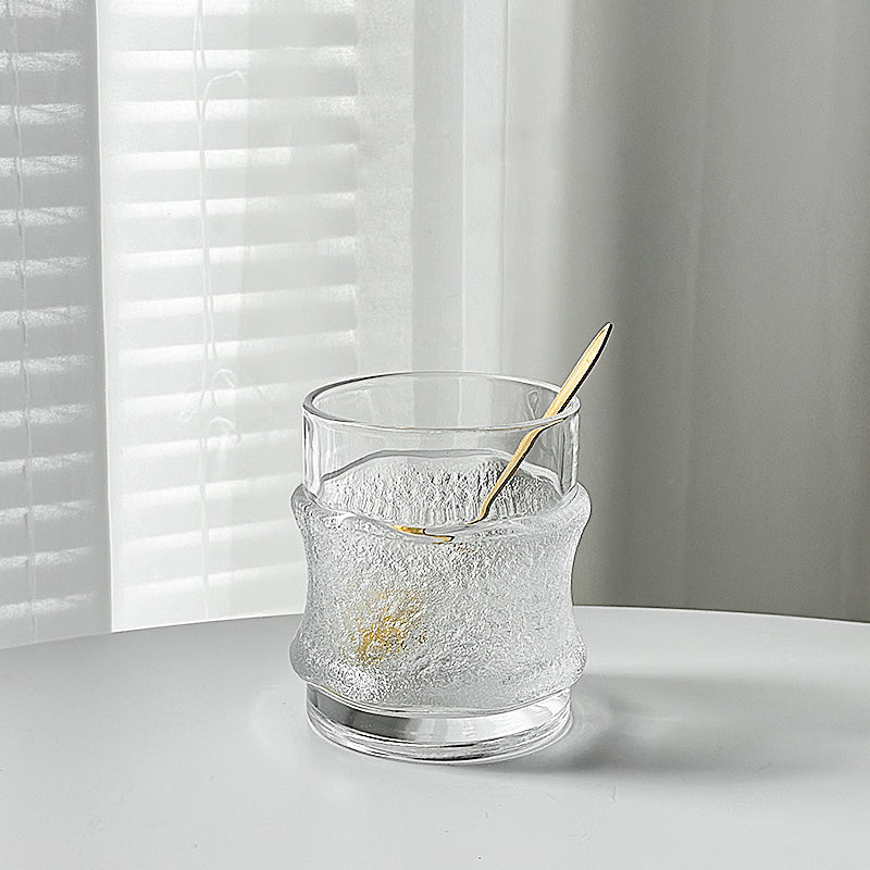 Glacier Embossed Glass Cup