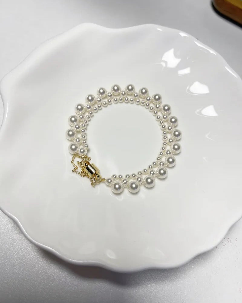 Handmade - DIY Lace Pearl Bracelet