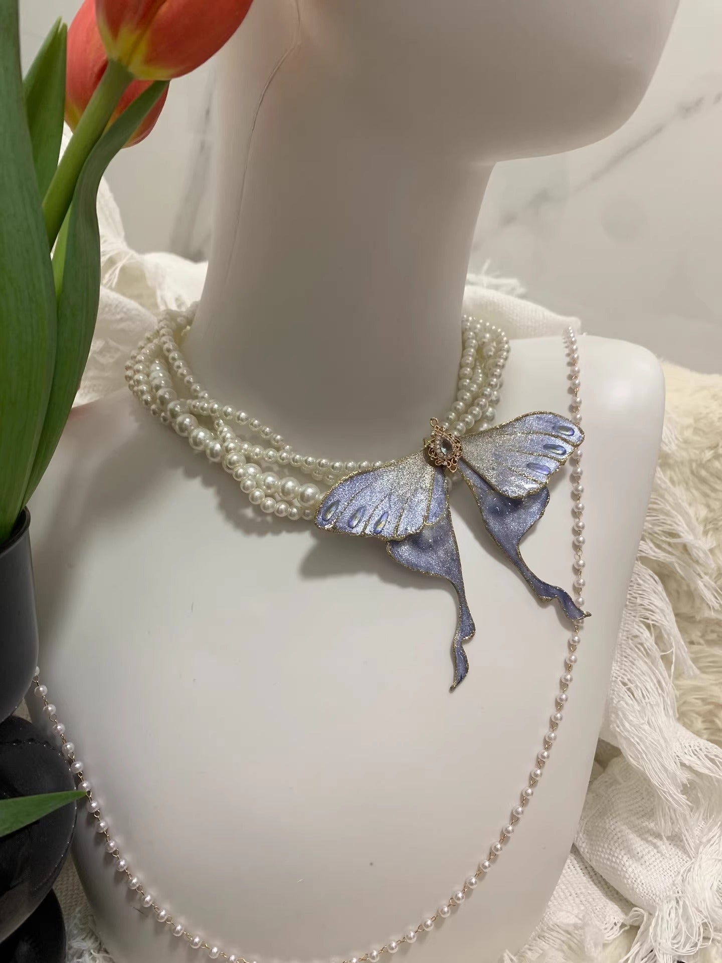 Kite Butterfly Pearl Bracelet