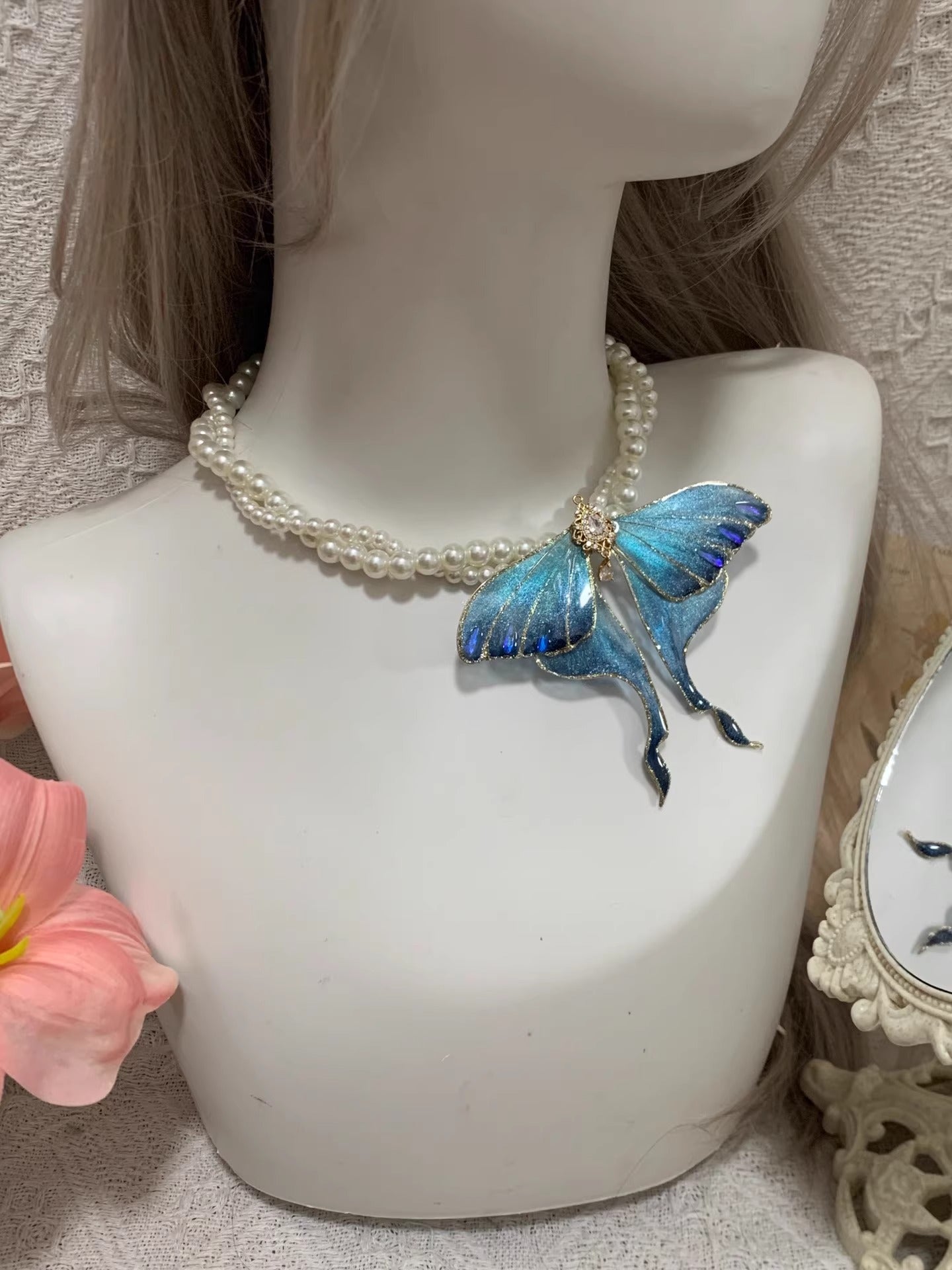 Kite Butterfly Pearl Bracelet