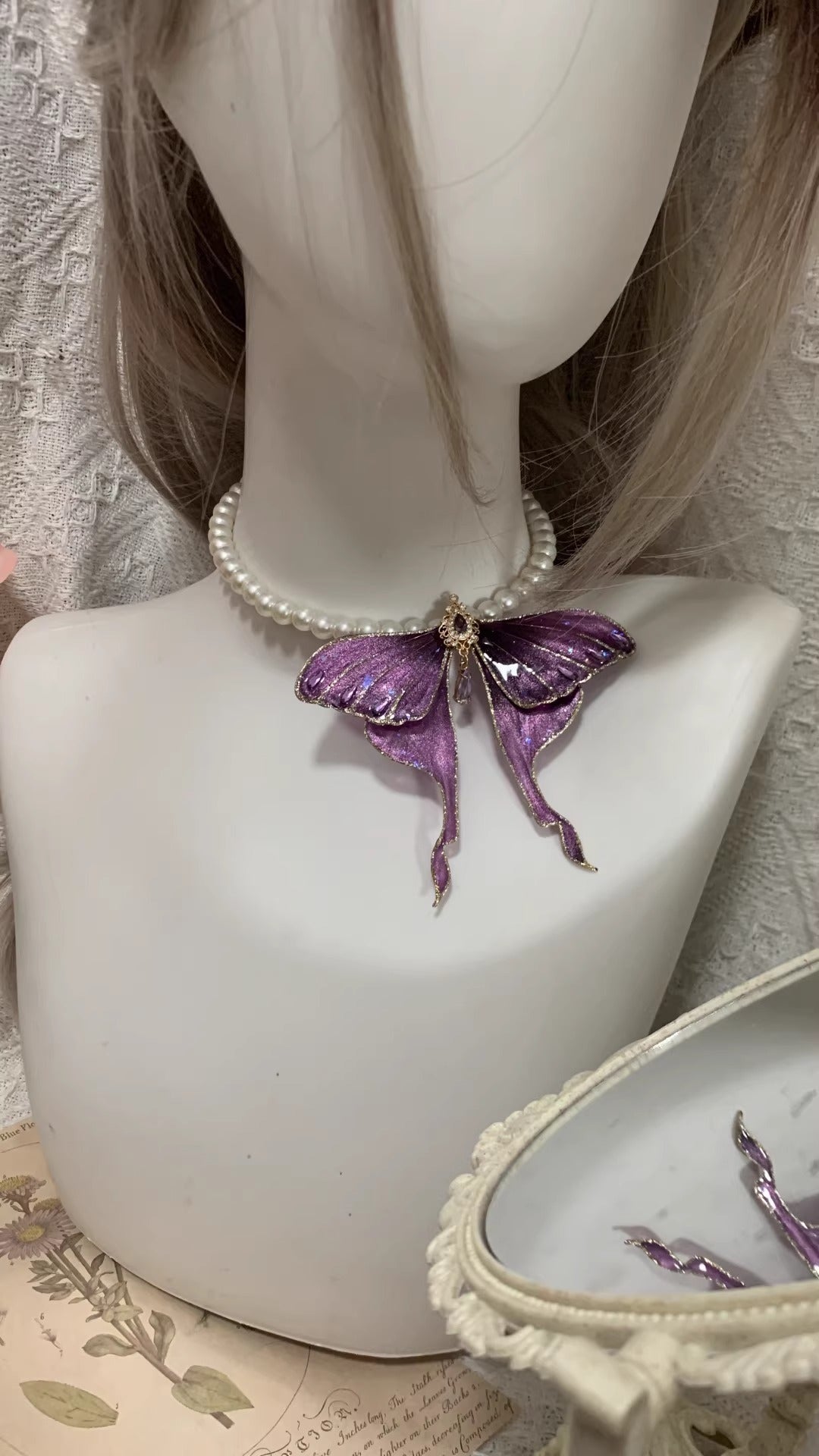 Kite Butterfly Pearl Bracelet