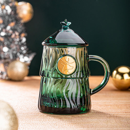 Christmas Tree Glass Cup