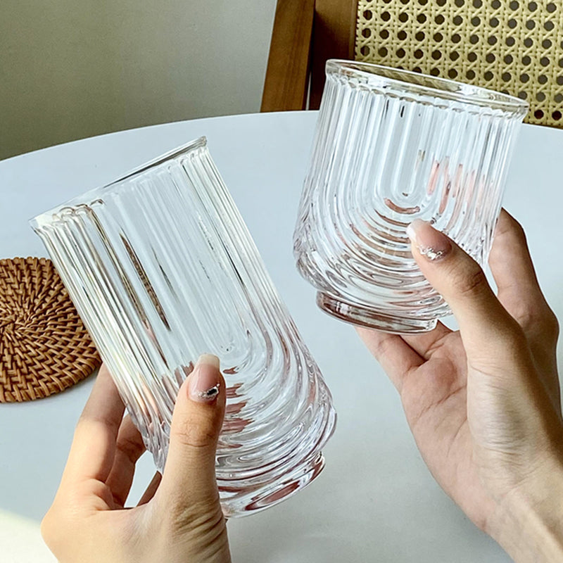 Niche Striped U-shaped Glass