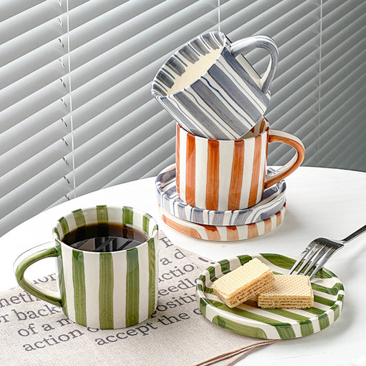 Striped Ceramic Cup